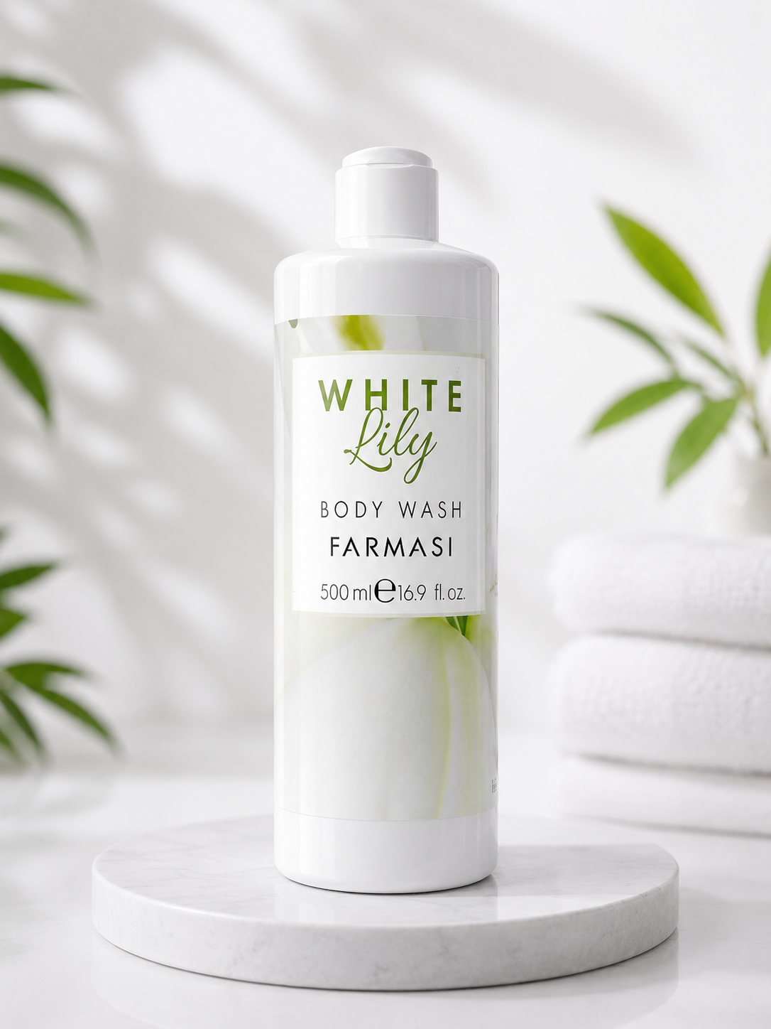 Farmasi White Lily Body Wash - لنظافة حيوية وانتعاش يدوم طويلاً