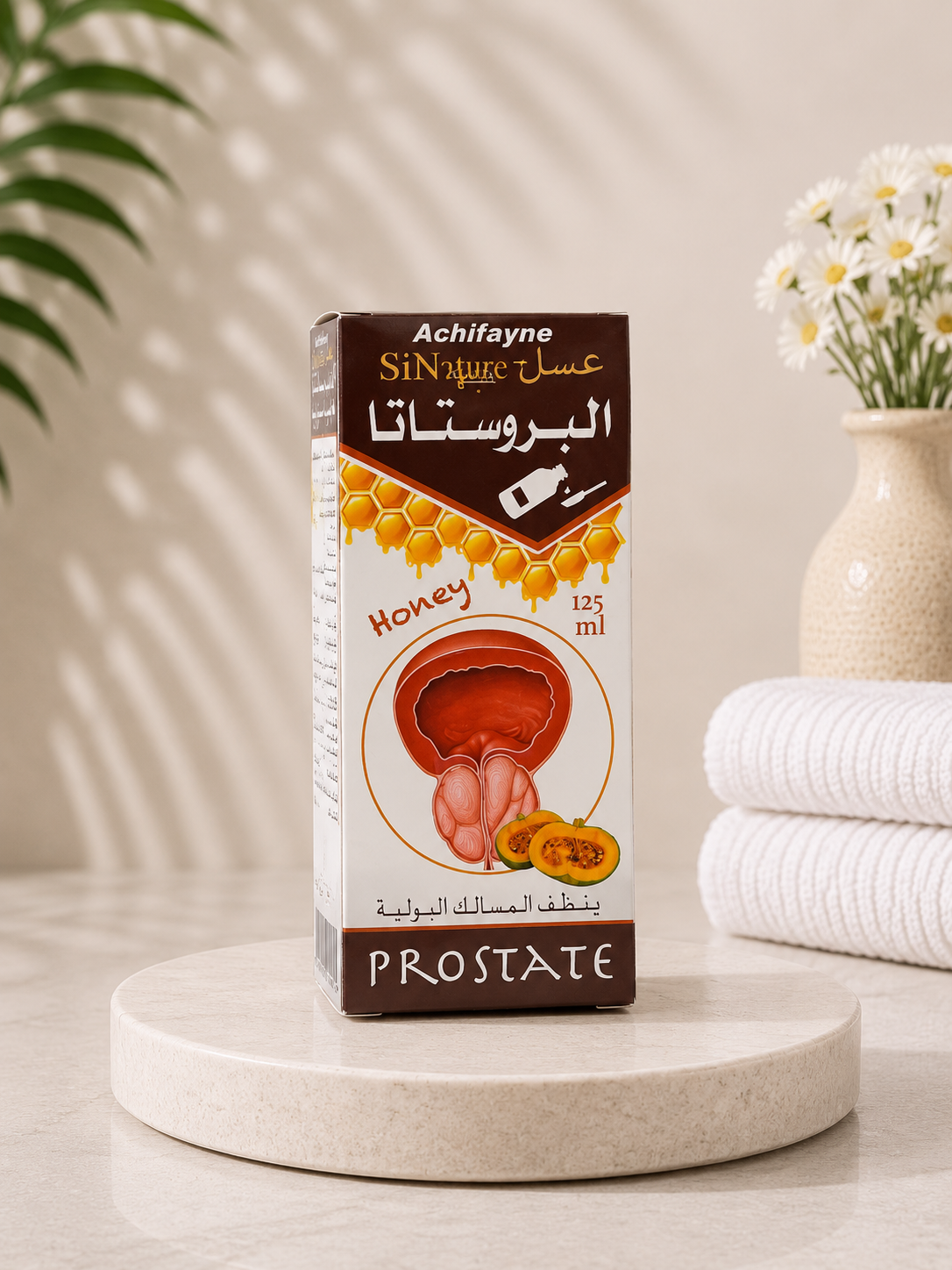 Achifayne Prostate Honey – عسل البروستاتا الطبيعي من الشفايين - خلطة طبيعية ومطهرة للمسالك البولية (125 مل)